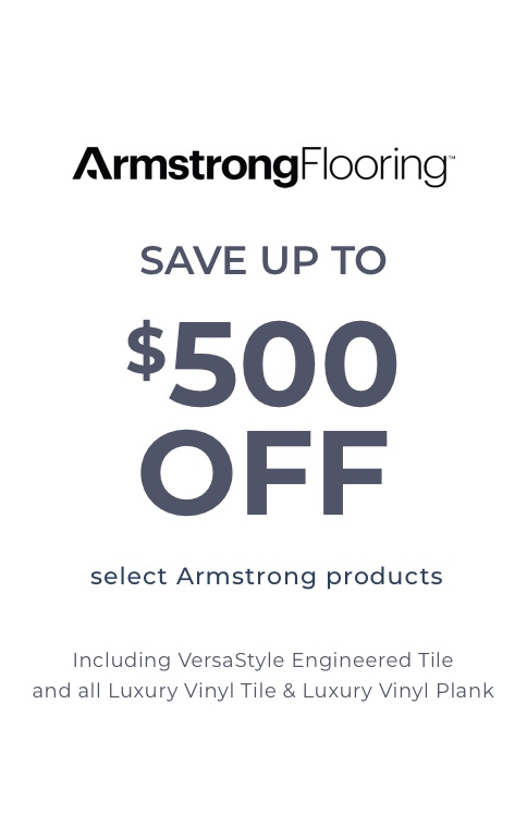 Save up to $500 off select Armstrong products | Degraaf Interiors