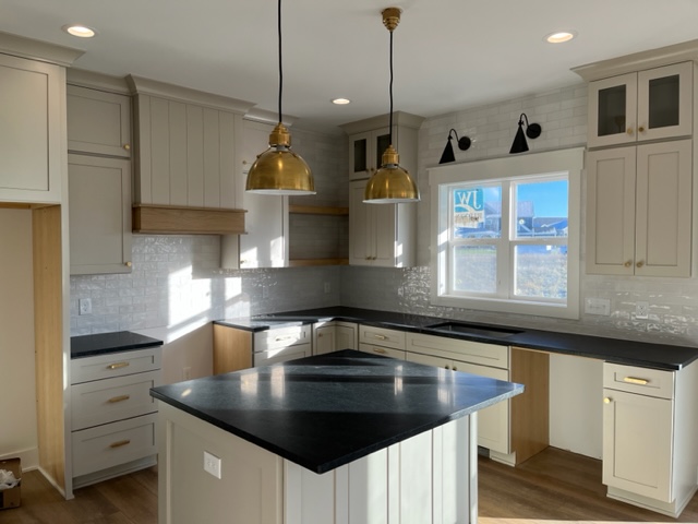 New backsplash to brighten up this gorgeous kitchen | Degraaf Interiors