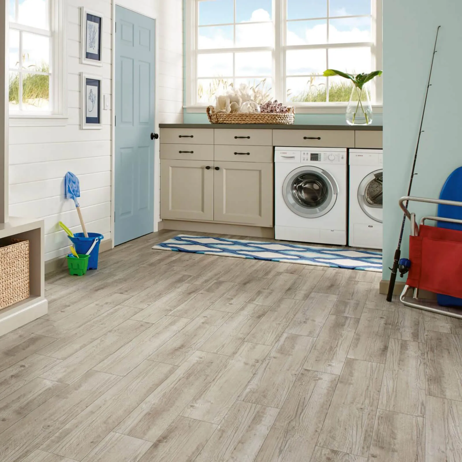 Laundry Room Luxury Vinyl Flooring | DeGraaf Interiors