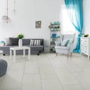 Living Room Tile Flooring | DeGraaf Interiors