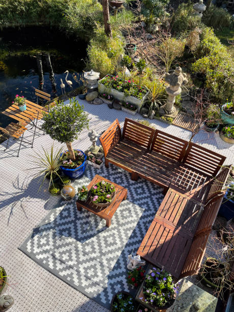 Outdoor Space with Area Rugs | DeGraaf Interiors