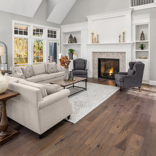 Living Room Luxury Vinyl Flooring | DeGraaf Interiors