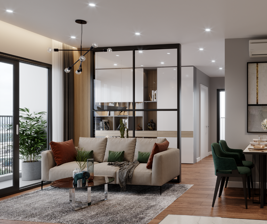 Layered flooring design in Grand Rapids, MI